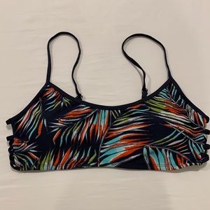 Mossimo Tropical Print Swim Top - Size Large